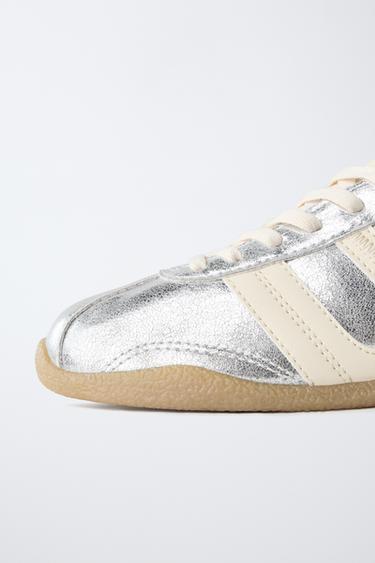 METALLIC SNEAKERS - Silver by Zara - Image 3