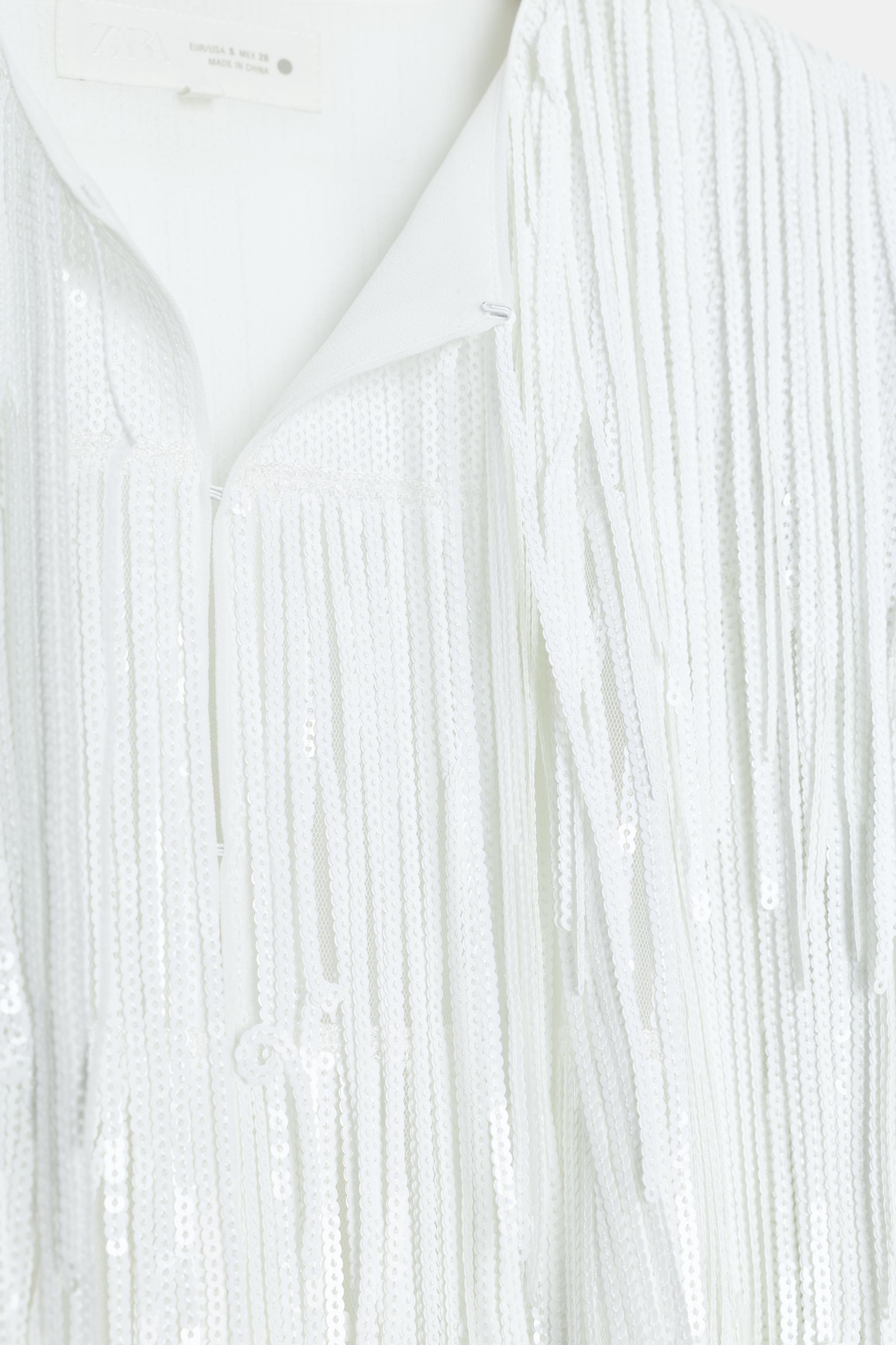 ZW COLLECTION SEQUIN FRINGE JACKET