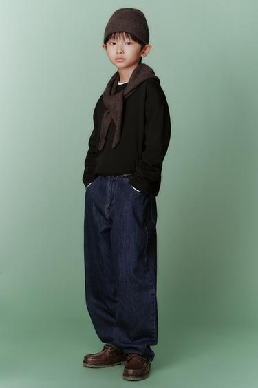 Zara 基本款中磅數 T 恤 - 黑色