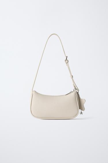 SAC PORTÉ ÉPAULE CHARMS - Blanc de Zara - Image 4