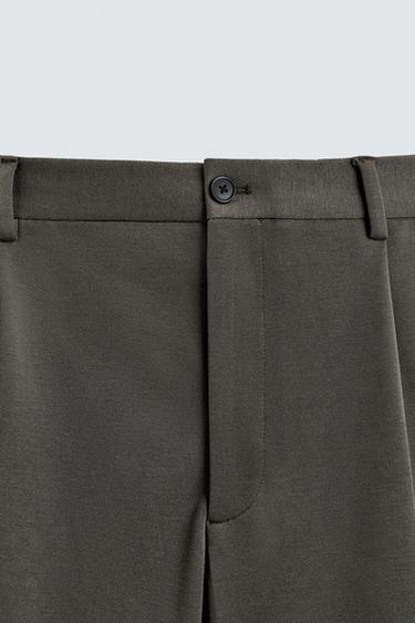 PANTALON FLUIDE COUPE DROITE - Kaki foncé de Zara - Image 7