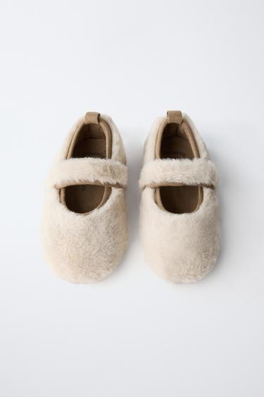 BALLERINES DOUBLÉES BAREFOOT - Blanc écru de Zara - Image 8