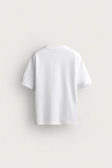 T-SHIRT RELAXED FIT INTERLOCK /04 - Blanc de Zara - Image 6
