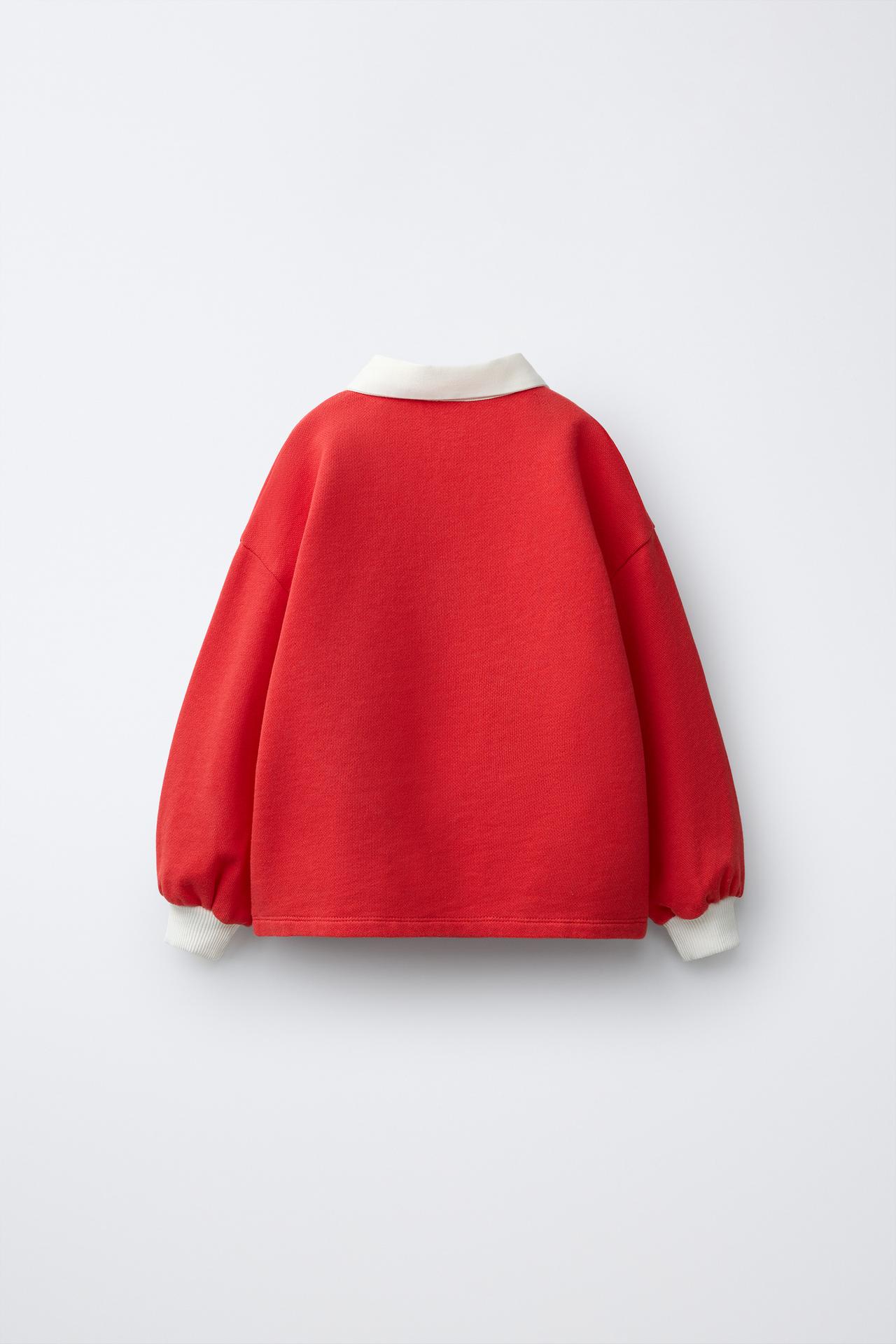 PADDINGTON ™ POLO SWEATSHIRT — Red
