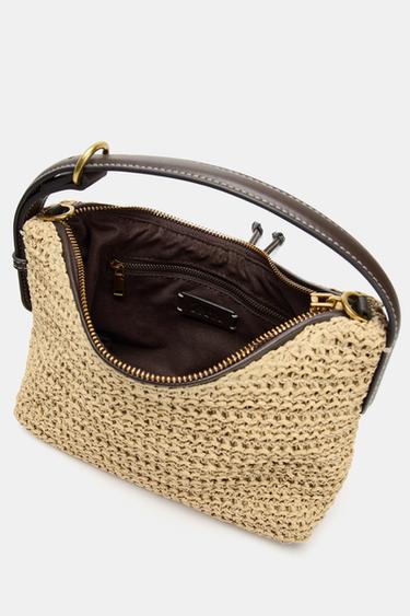 MINI SAC À MAIN TRESSÉ - Beige clair de Zara - Image 5