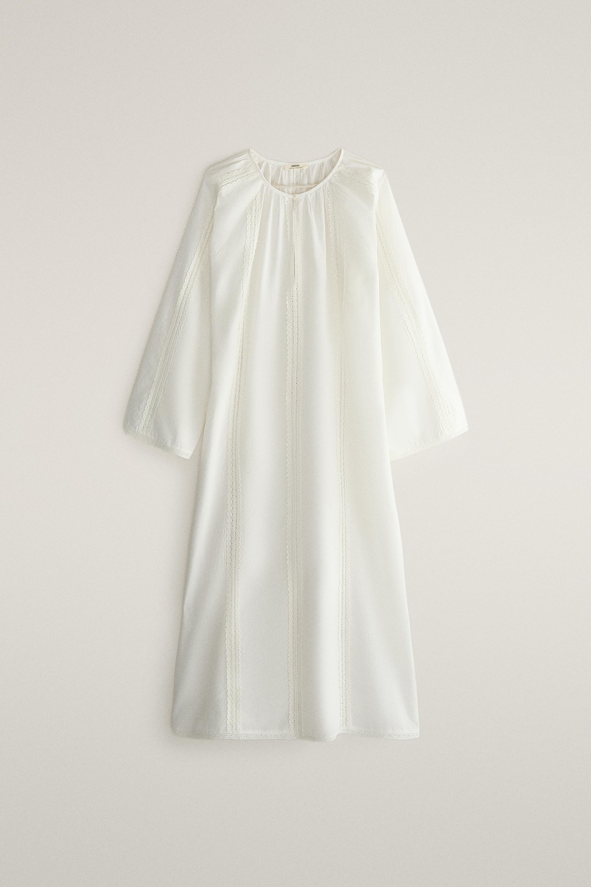 CHEMISE DE NUIT LONGUE DENTELLE