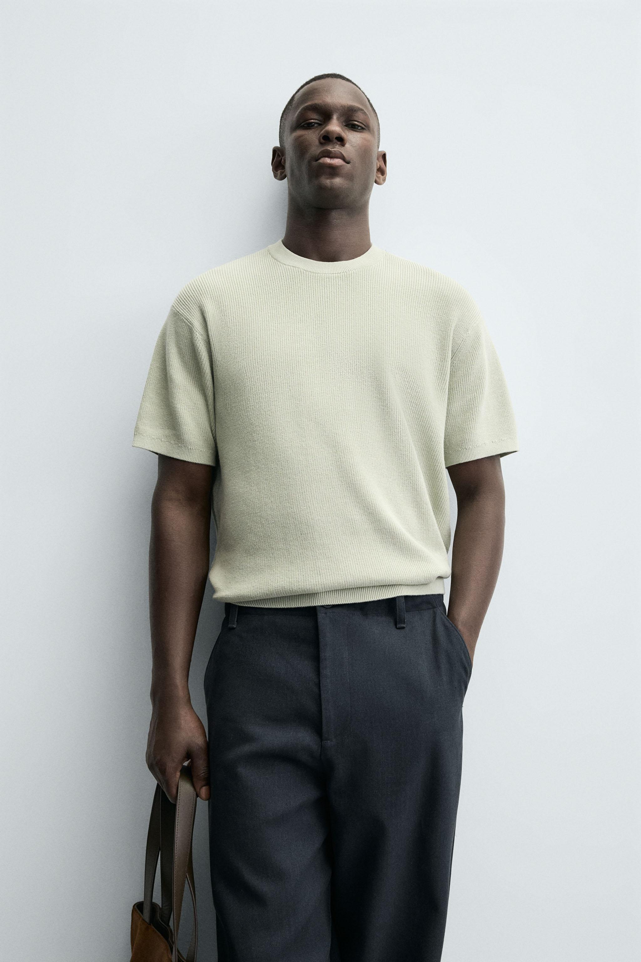 PURL KNIT T-SHIRT