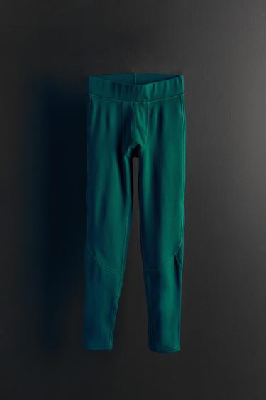 Zara SKI COLLECTION THERMAL LEGGINGS - Sea green