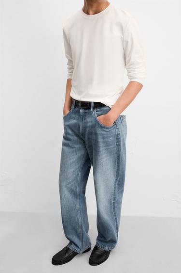BAGGY FIT JEANS - Mid-blue by Zara