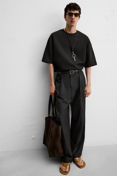 INTERLOCK TEXTURED SWEATSHIRT - Black by Zara - Image 3