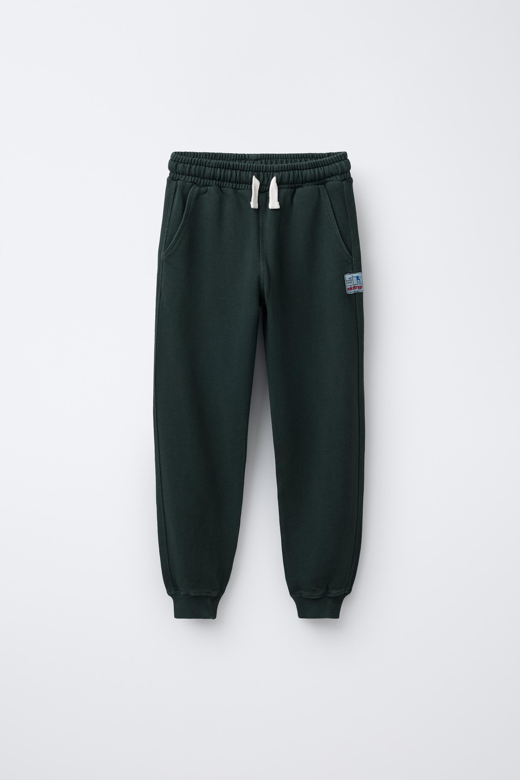 GARMENT DYE JOGGER PANTS - Emerald | ZARA United States
