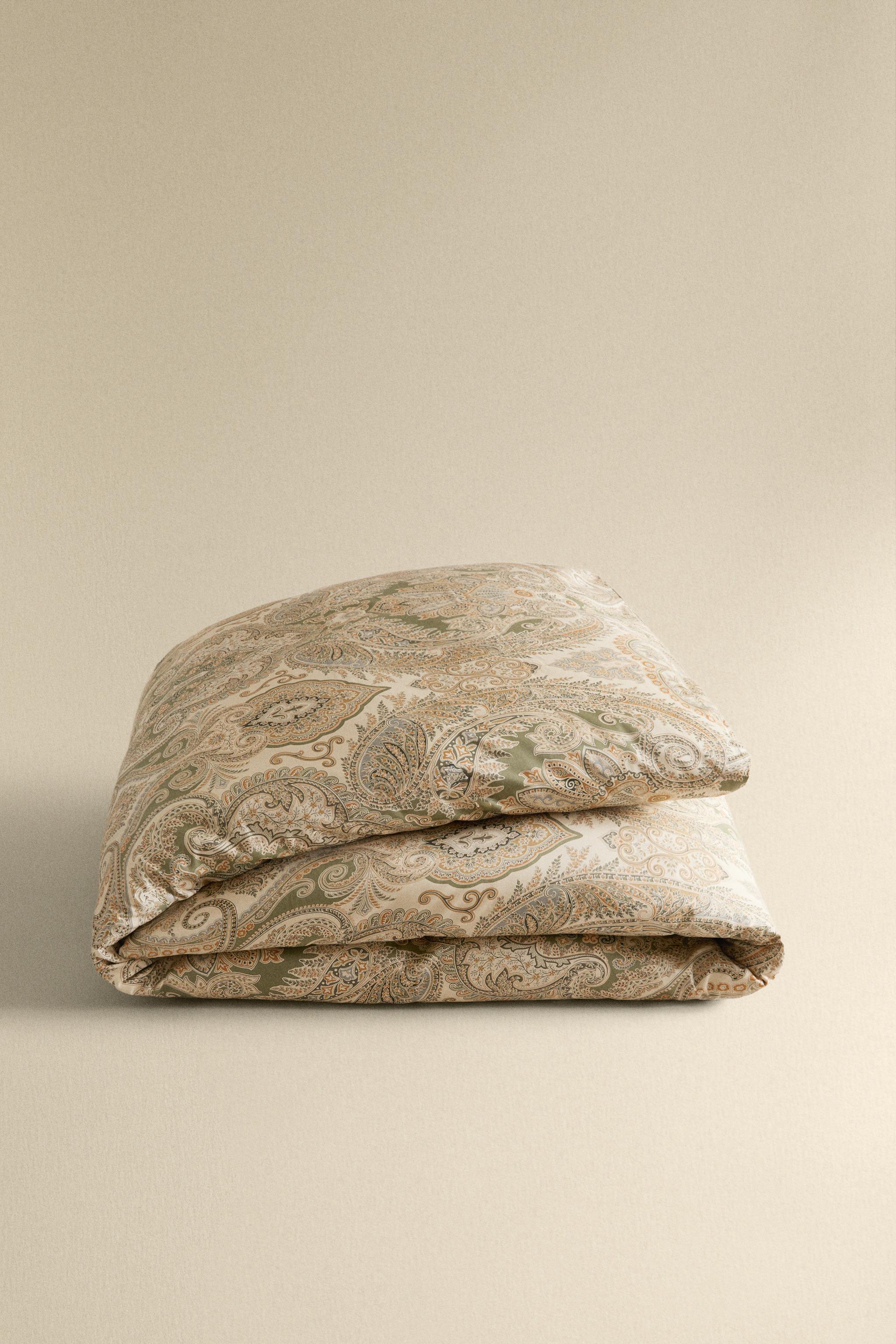 PAISLEY SATEEN DUVET COVER (300 THREAD COUNT)