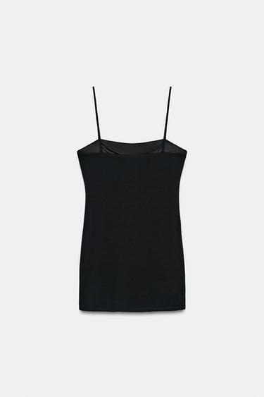MINIKLEID MIT NIETEN - Schwarz von Zara