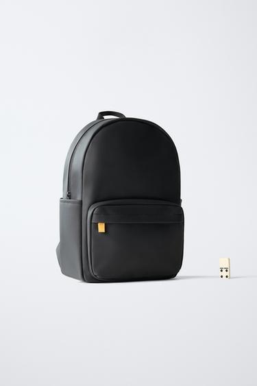 RUBBERISED SCHOOL BACKPACK - Black by Zara - Image 5