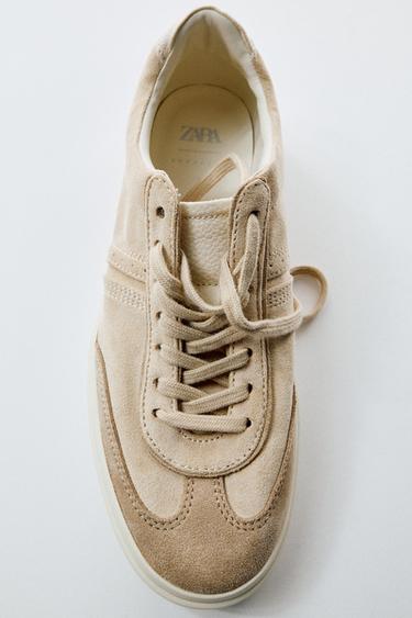 CONTRAST TRAINERS - Taupe Grey by Zara