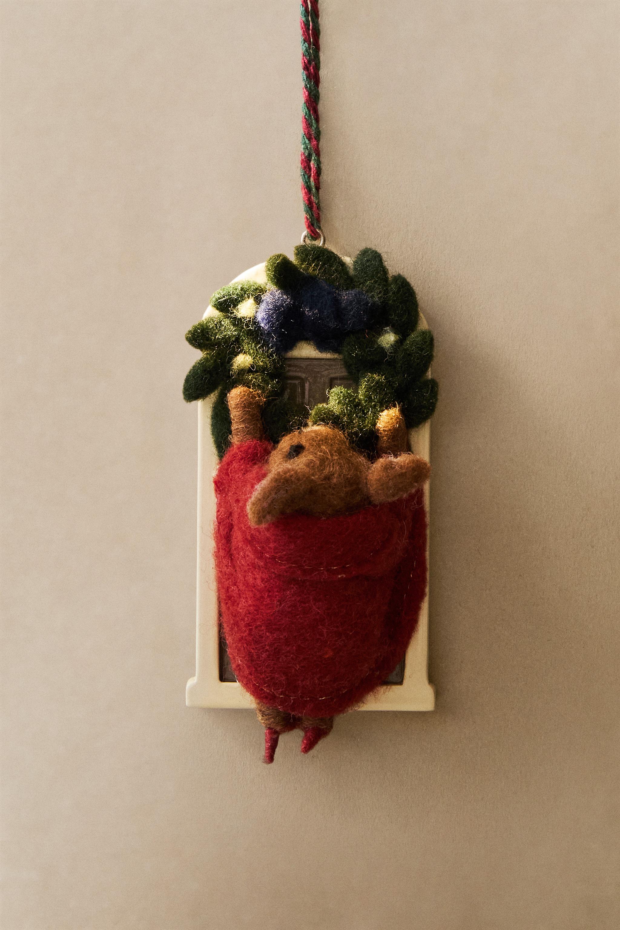 DÉCORATION SAPIN SOURIS COURONNE NOËL