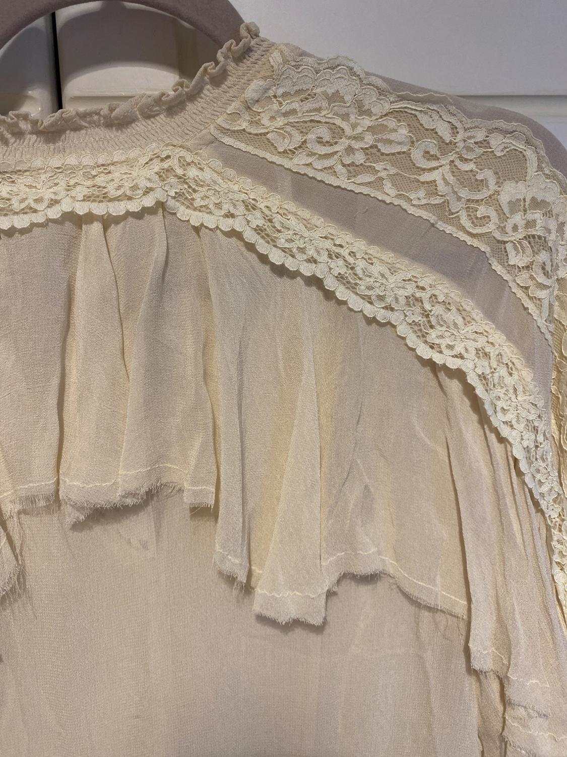 ZW COLLECTION LACE RUFFLE BLOUSE - Image 4