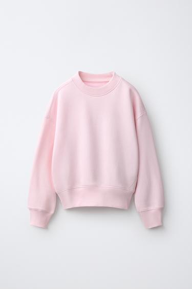 PLAIN JOGGING SWEATSHIRT - Pink by Zara