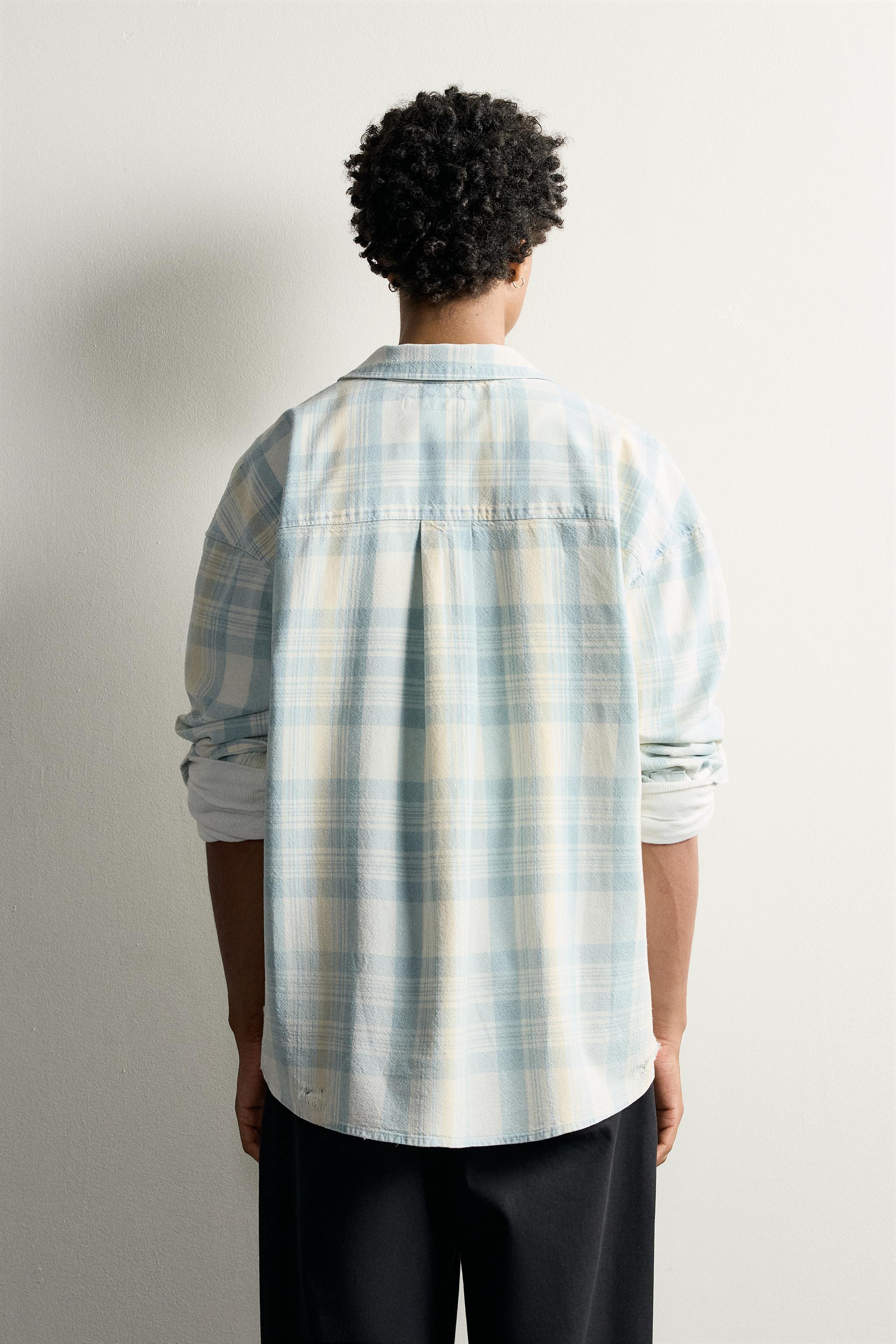 CHEMISE COUPE DÉCONTRACTÉE À CARREAUX