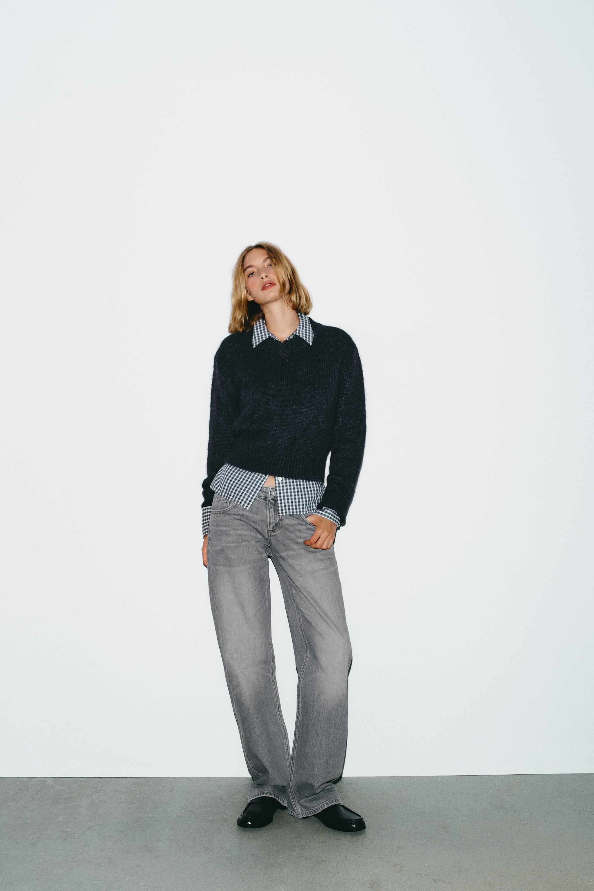 JEAN TRF WIDE LEG TAILLE BASSE