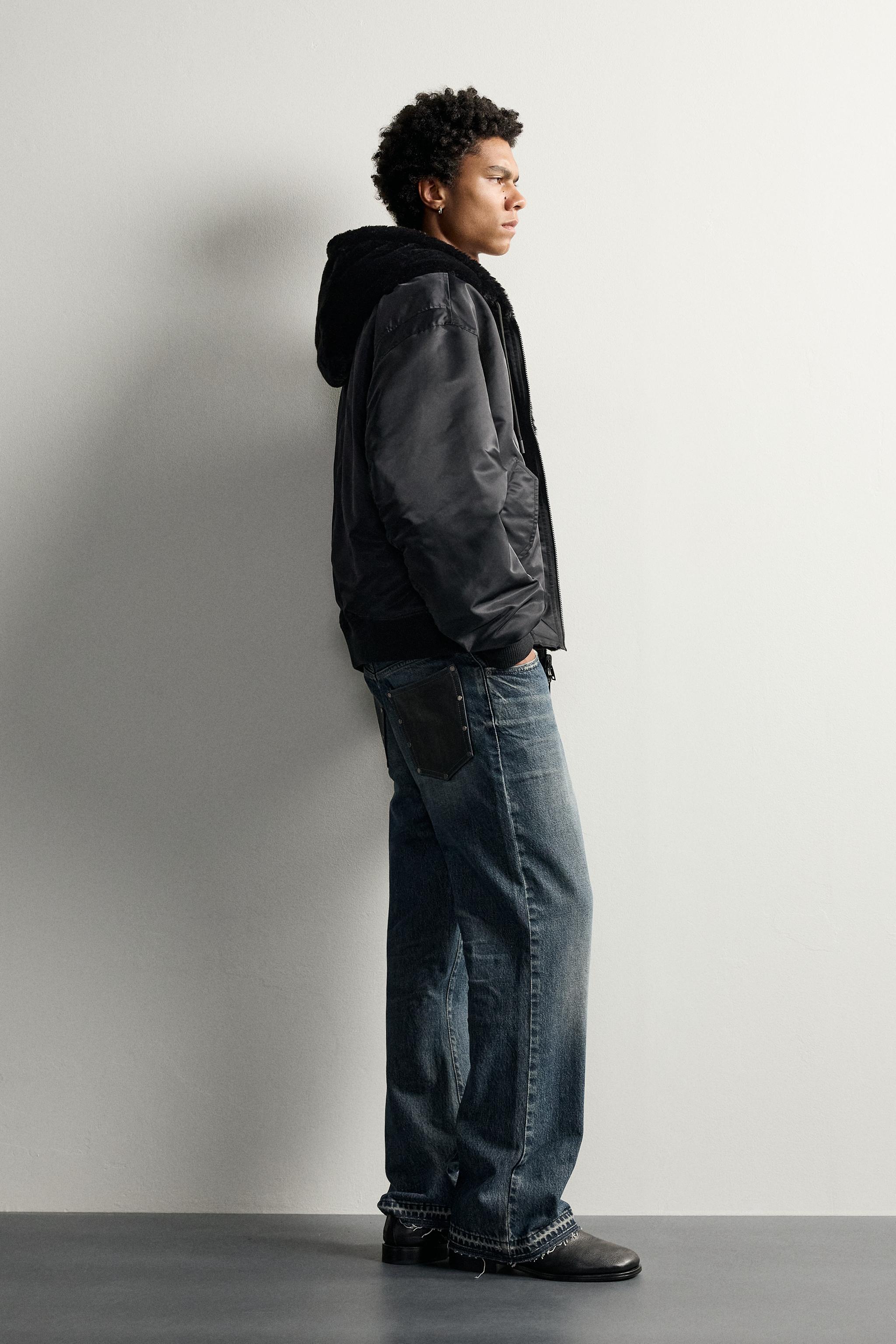 REVERSIBLE FAUX SHEARLING BOMBER JACKET