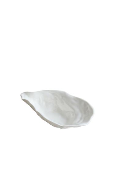 KLEINER SERVIERTELLER AUS PORZELLAN IN MUSCHELFORM - Weiß von Zara