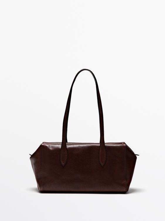 Nappa leather satchel bag