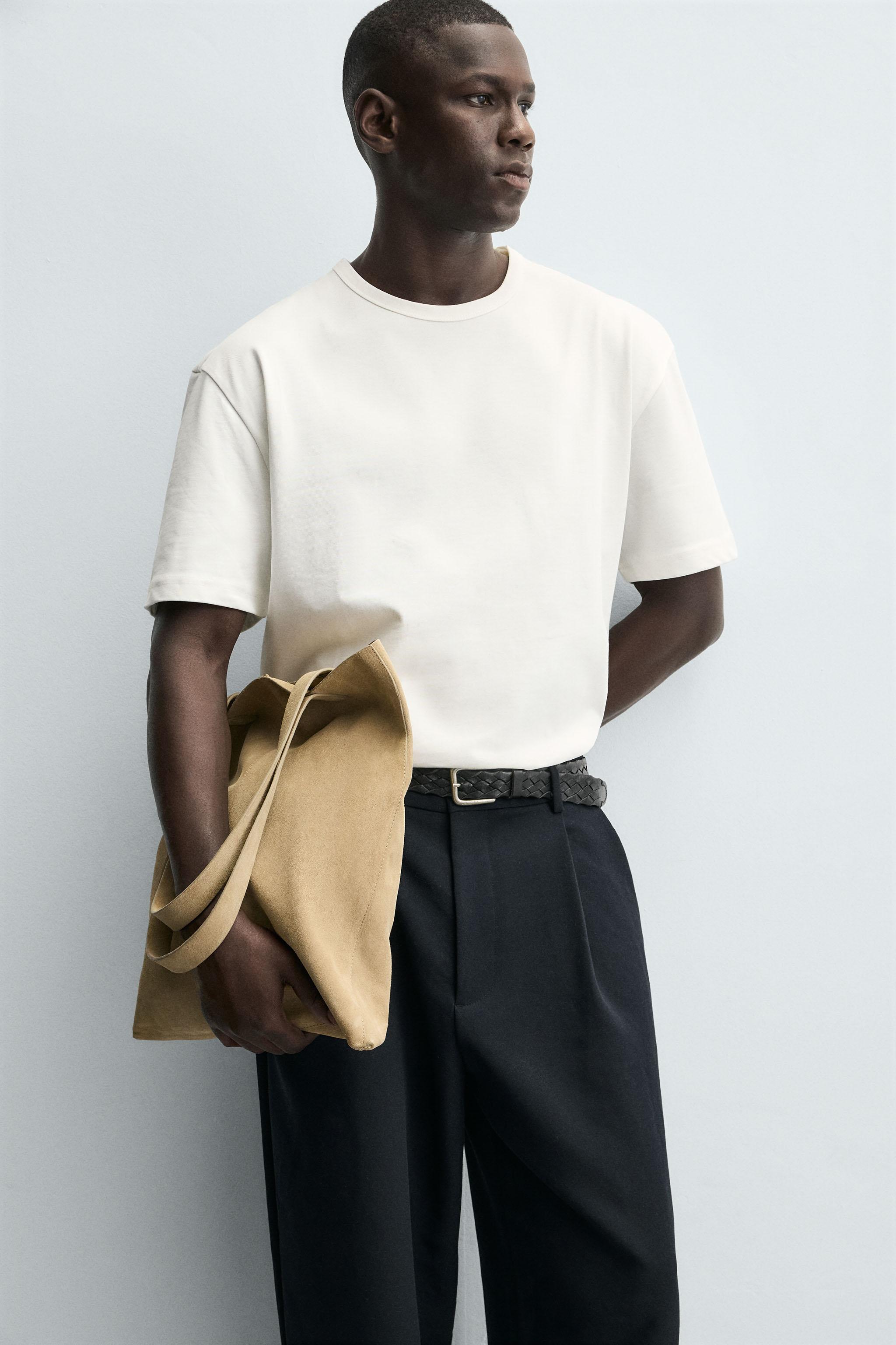 HEAVYWEIGHT BINDING T-SHIRT - Oyster-white | ZARA United States