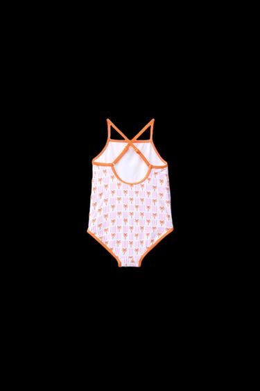 1-6 AÑOS/ BAÑADOR ESTAMPADO PALMERITAS - Naranja de Zara