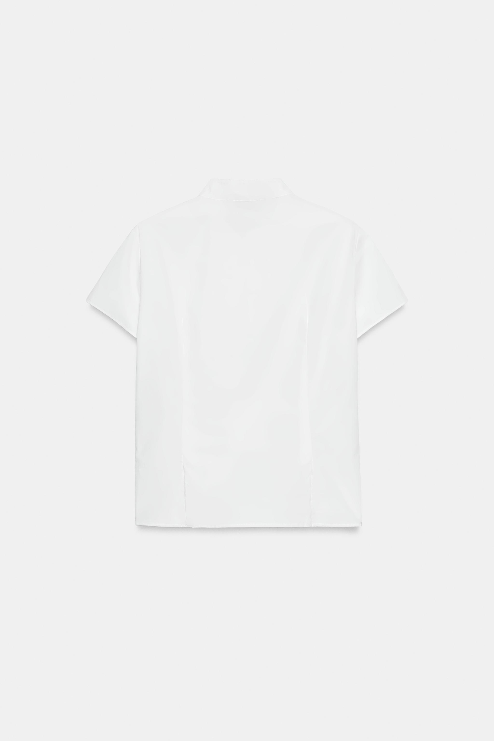 CHEMISE EN POPELINE À ALAMARS