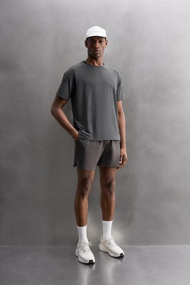 TEXTURED TRAINING T-SHIRT - Navy blue by Zara - Image 0