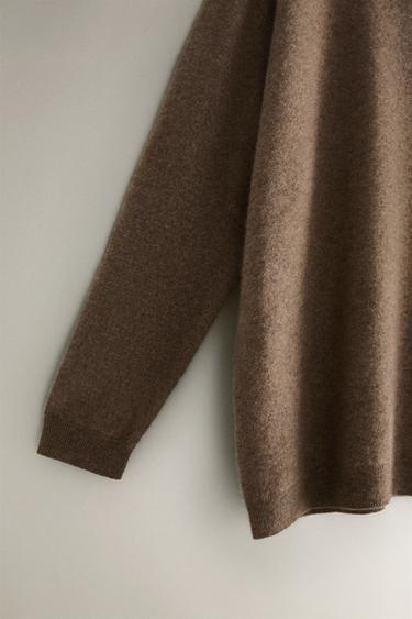 CASHMERE SWEATER - Brown / Taupe by Zara - Image 2