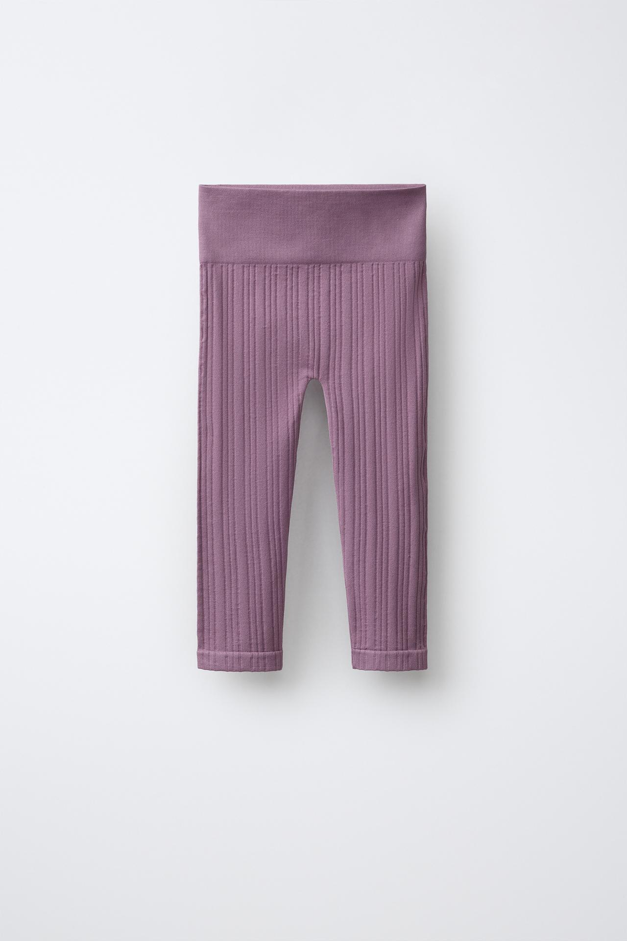 SEAMLESS WORKOUT LEGGINGS — Pale pink