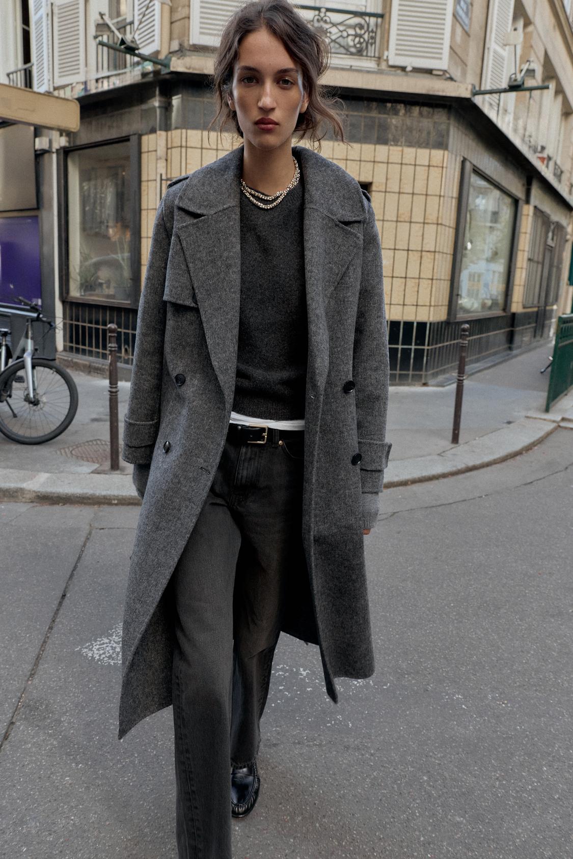 BELTED WOOL COAT