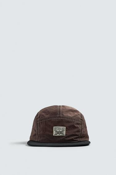 FLAT VISOR CAP WITH PATCH - Brown by Zara - Image 4