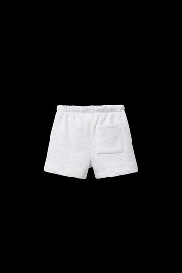 BERMUDA FELPA TEXTO - Gris vigoré de Zara