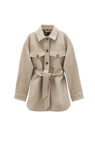 BELTED OVERSHIRT