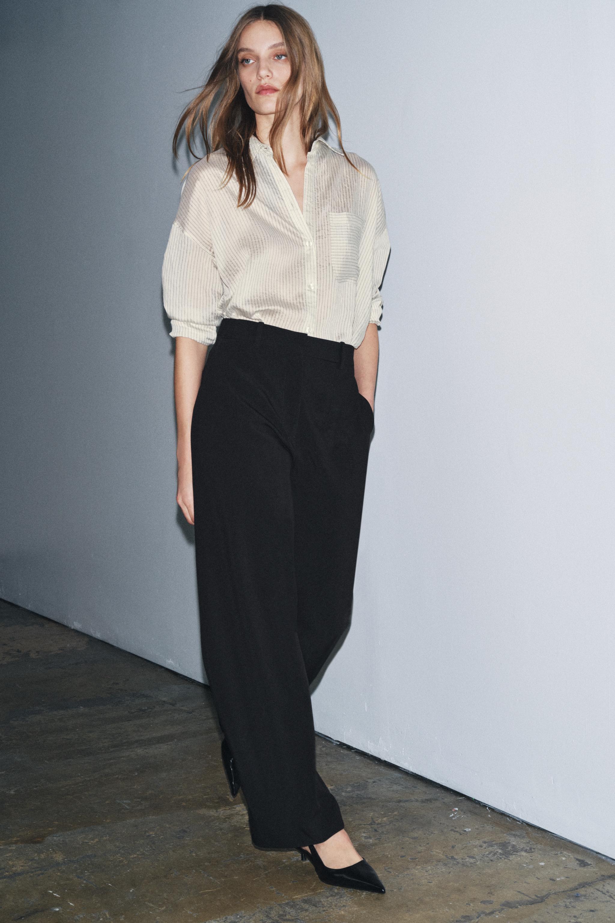 PANTALON BALLOON À BOUTONS ZW COLLECTION