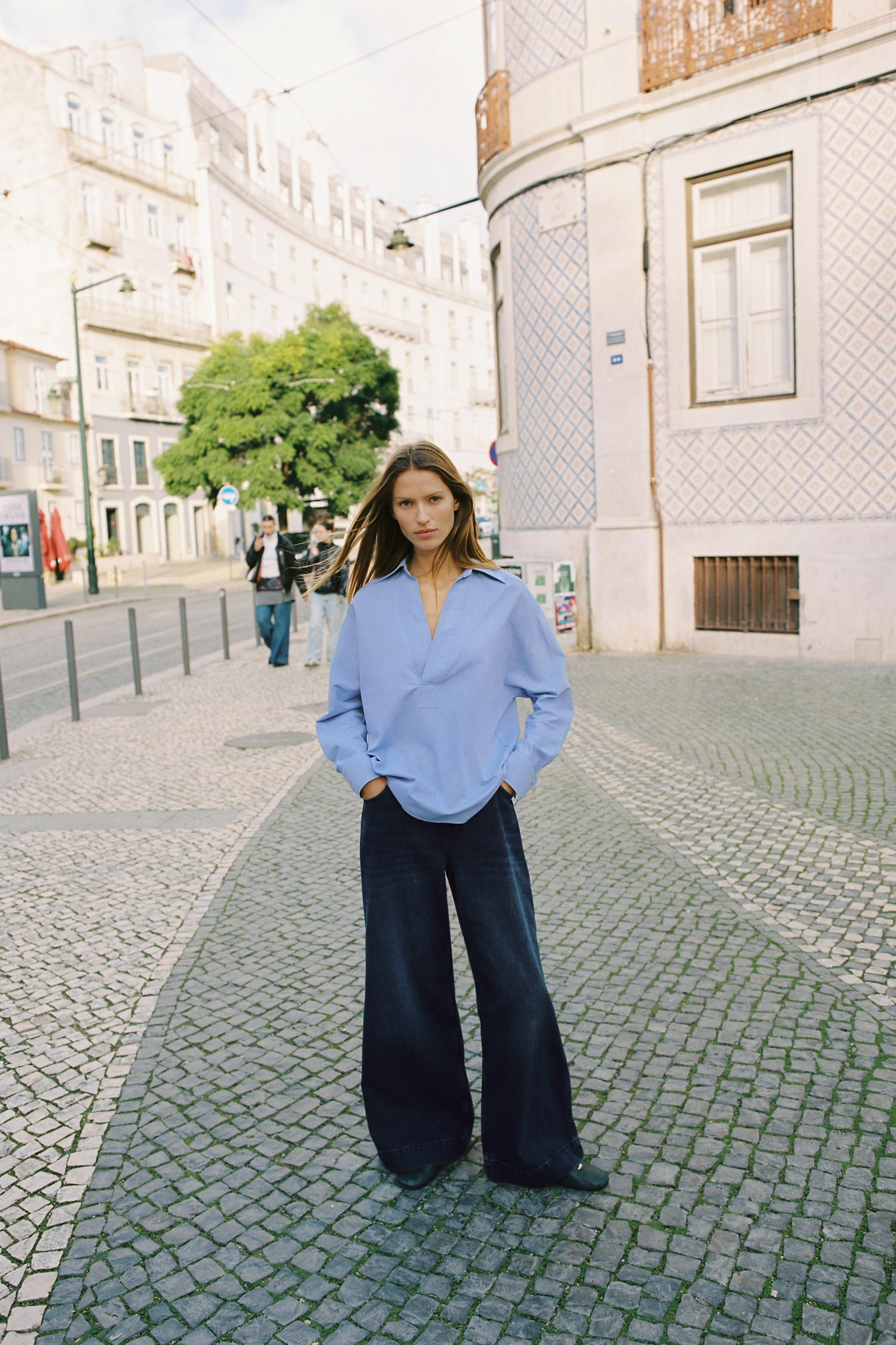 Vネックシャツ – レディース | ZARA 日本