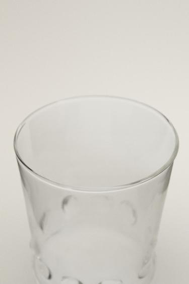 RAISED DOTS BOROSILICATE GLASS TUMBLER - Transparent by Zara - Image 1