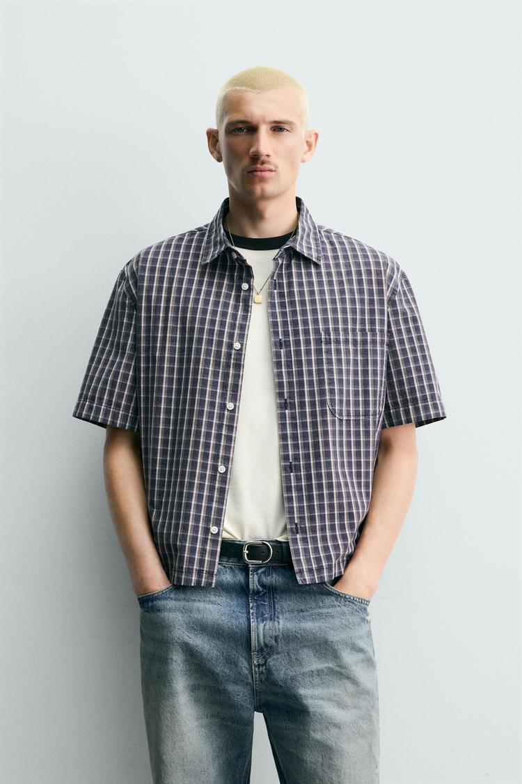 ZARA RELAXED FIT CHECK SHIRT