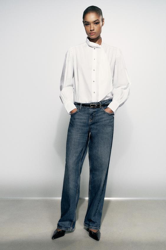 CAMISA NUDO - Blanco de Zara - Imagen 0