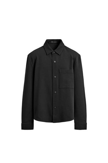 COMFORT NON-IRON OVERSHIRT - Black by Zara