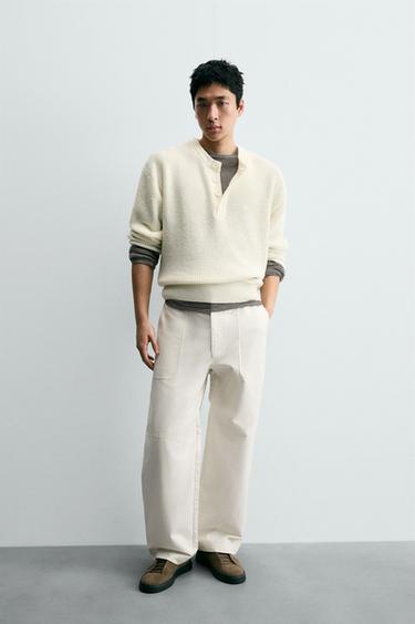 GIÀY THỂ THAO DA - Xám Nâu từ Zara