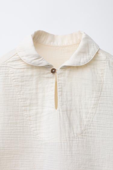 BAMBOO SHIRT - Ecru by Zara - Image 2