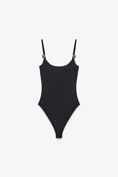 BODY POLIAMIDA CARACOLA - Negro de Zara