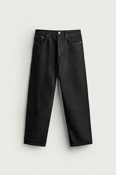 STRAIGHT FIT JEANS — Black 1