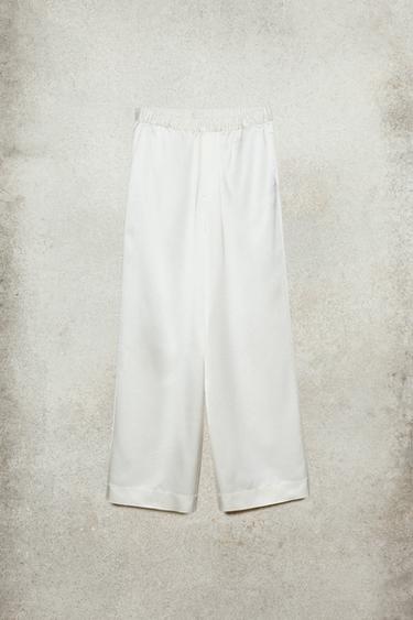 SATIN TROUSERS LUDOVIC DE SAINT SERNIN x ZARA - Ecru by Zara