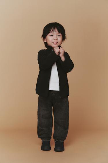 POLARTEC ® 플리스 점퍼 - Zara 블랙