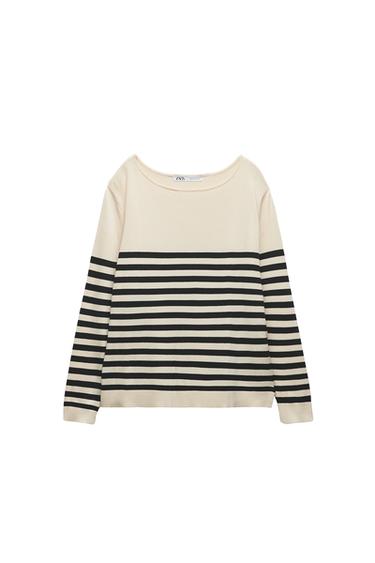 STRIPED KNIT SWEATER